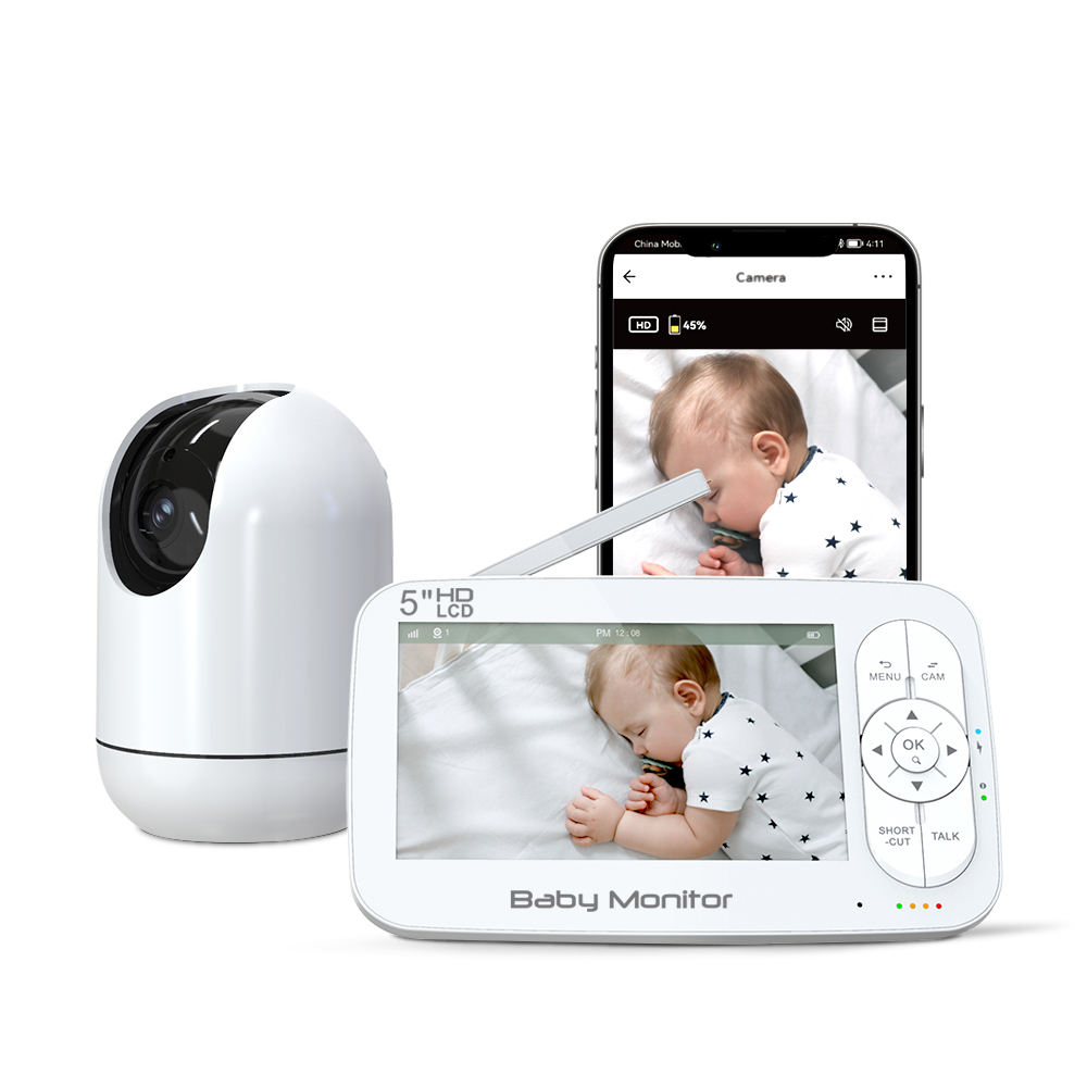 Baby Nursery Camera - 5 zoll 2MP 1080P APP Fernbedienung