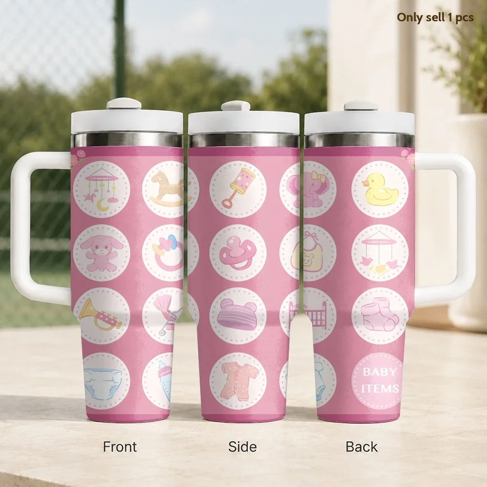 Baby Nursery Handles - Baby-Spielzeug Kinder-Vakuumflaschen 40oz Edelstahl Isolierbecher mit