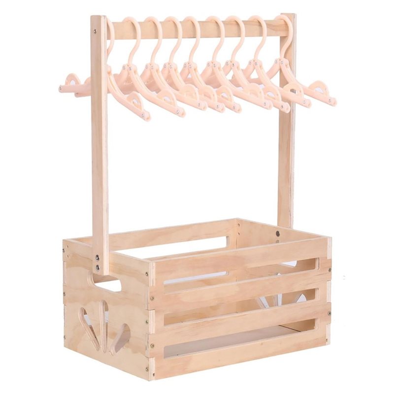 Baby Nursery Handles - ABFU-Holz-Geschenkkorb für Babyparty mit Griff, Baby-Aufbewahrungskorb