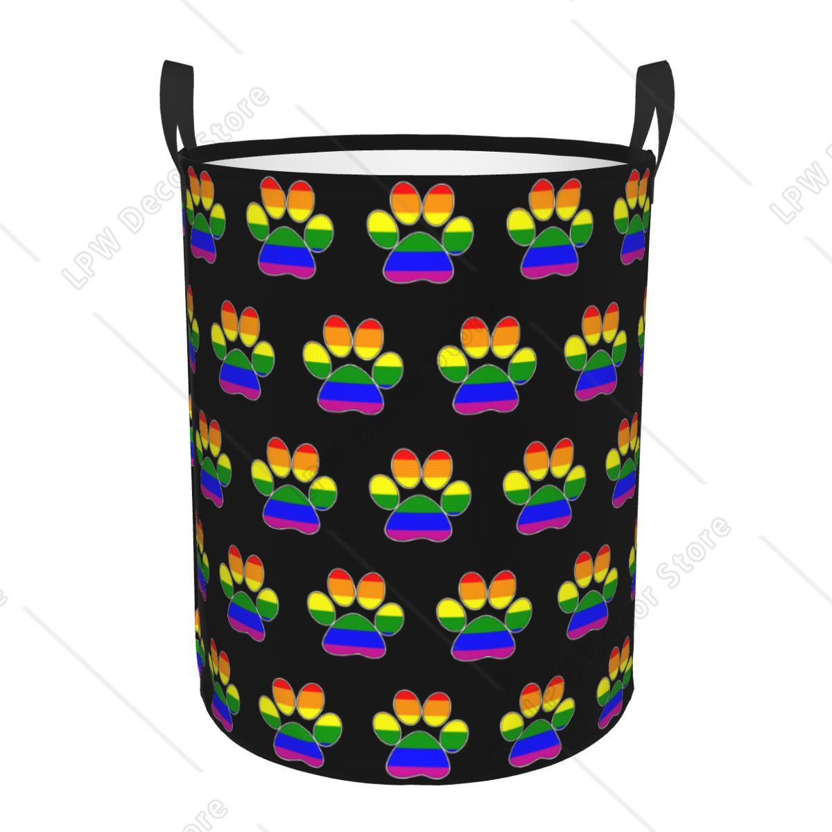 Baby Nursery Handles - Benutzerdefinierter LGBT Pride Gay Paw Wäschekorb,
