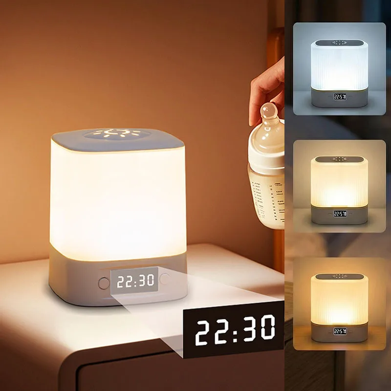 Baby Nursery Light - LED-Nachtlicht Nachttischlampe, Touch-Fernbedienung Tragbare Baby- und