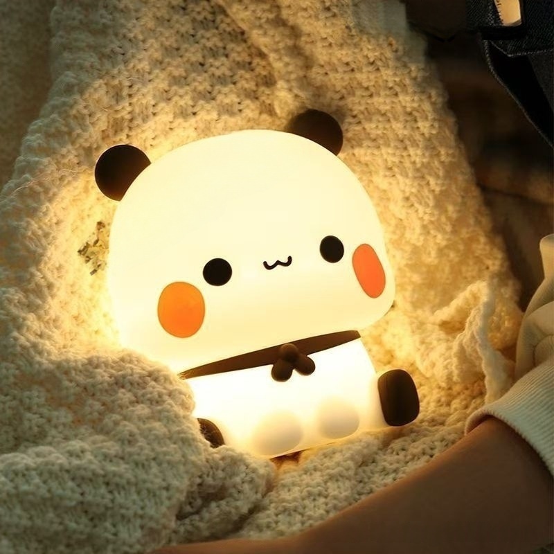 Baby Nursery Light - Panda LED-Nachtlichtlampe, niedliche Cartoon-Tischlampe, Tier-Schlafzimmer-Deko, Wohnzimmer-Puppen,