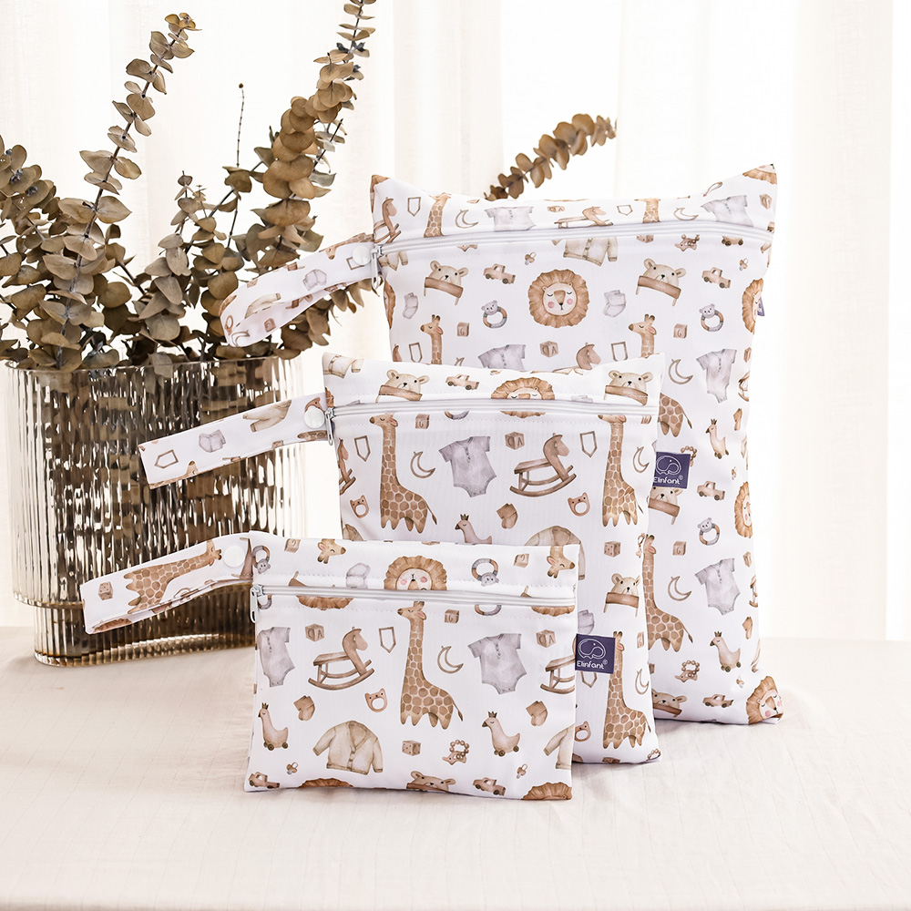 Baby Nursery Bags - Elinfant 3PCS Reisewasch-Kosmetiktasche, wasserdichte Wickeltasche, tragbare