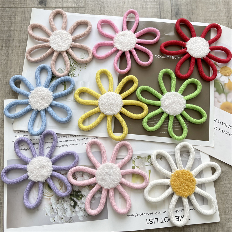 Baby Nursery Fabric - Baumwoll seil gewebte Gänseblümchen Blume Wand