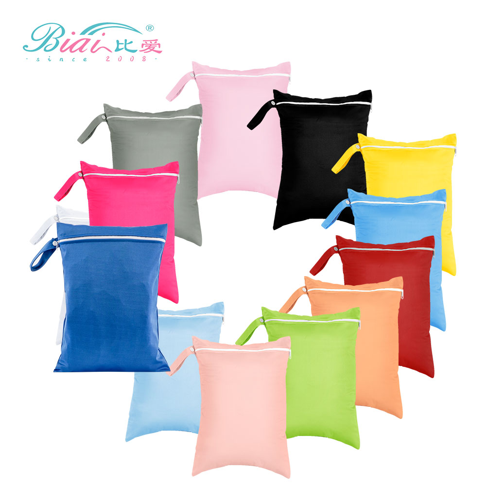 Baby Nursery Bags - BIAI PUL Einfarbige, wasserdichte Nassbeutel, wiederverwendbare