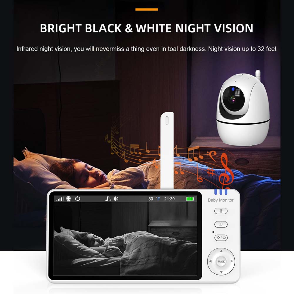 5-Zoll-Video-Babyphone, drahtl – Baby Nursery Camera Bewertung und Preis