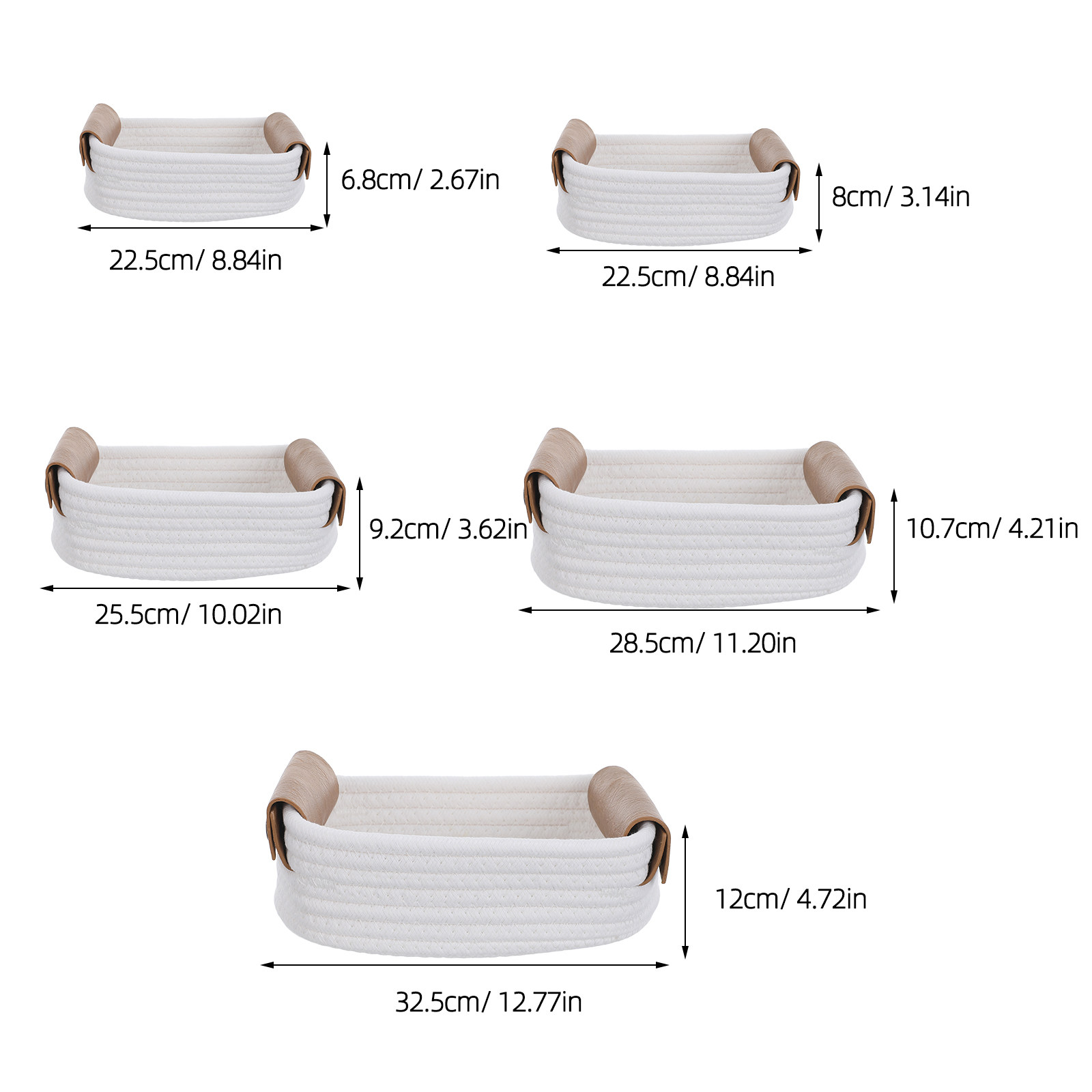5-teiliges Aufbewahrungskorb-S – Baby Nursery Handles Bewertung und Preis