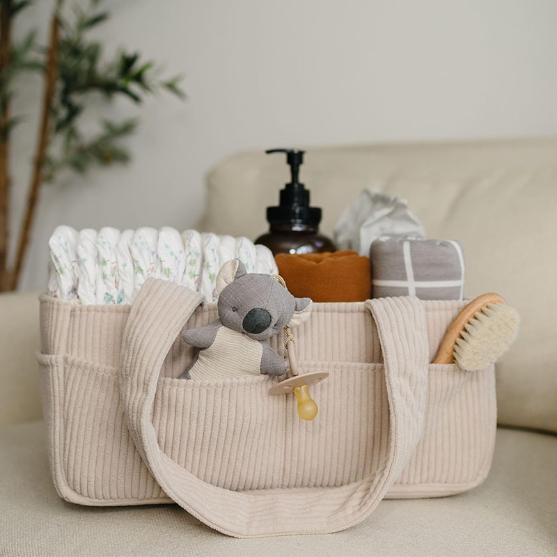 Große Faltbare Cord-Windeltasc – Baby Nursery Handles Bewertung und Preis