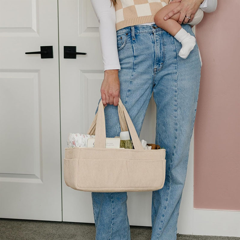 Große Faltbare Cord-Windeltasc – Baby Nursery Handles Bewertung und Preis