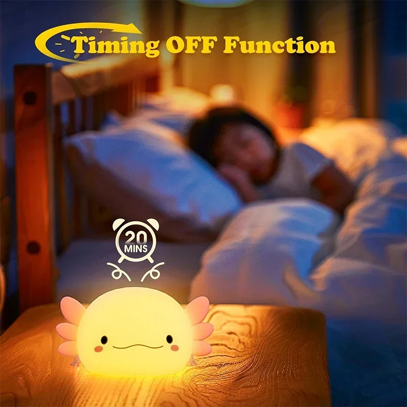 Niedliche Axolotl-Nachtlampe a – Baby Nursery Light Bewertung und Preis