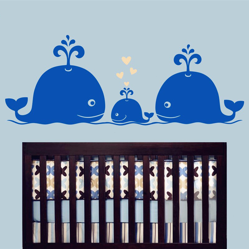 Neue niedliche Wal-Herzen-Fami – Baby Nursery Vintage Decor Bewertung und Preis