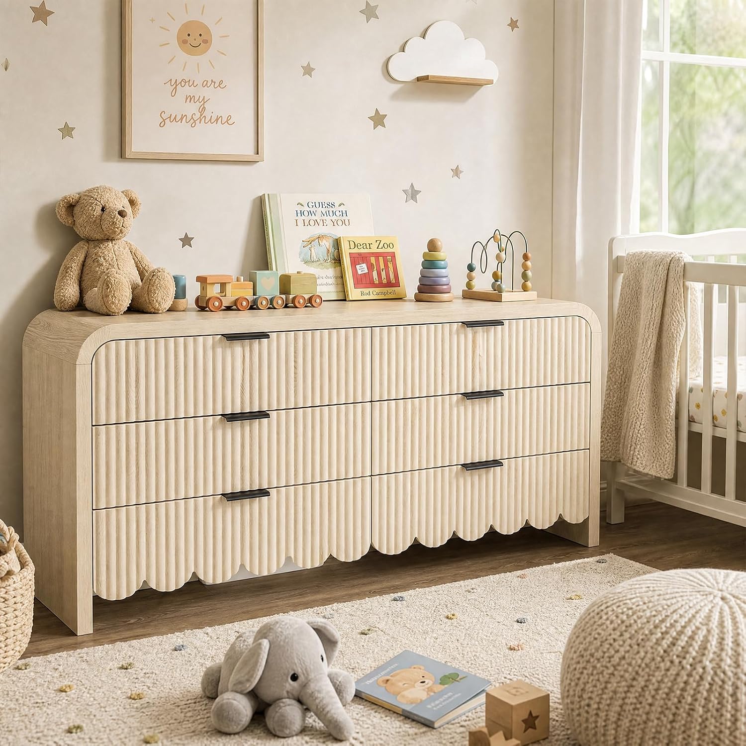 Holzkommode mit 6 Schubladen,  – Baby Nursery Handles Bewertung und Preis