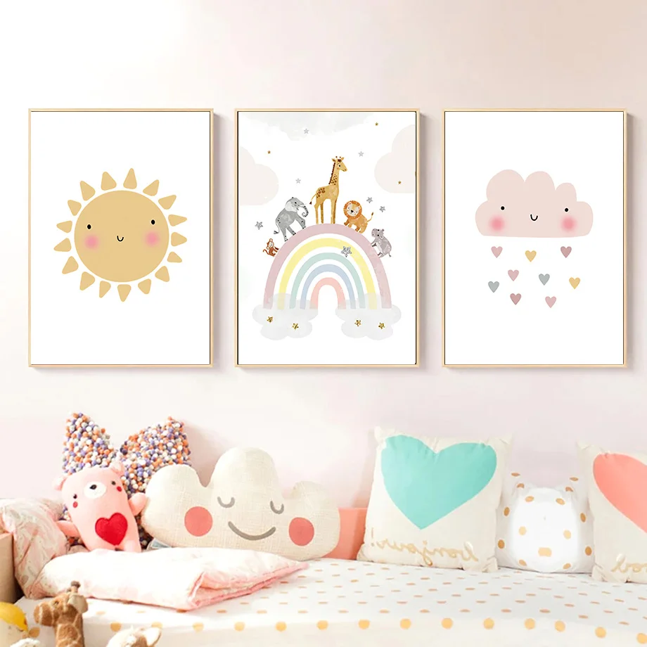Giraffe Elefant Heißluftballon – Baby Nursery Kids Bewertung und Preis