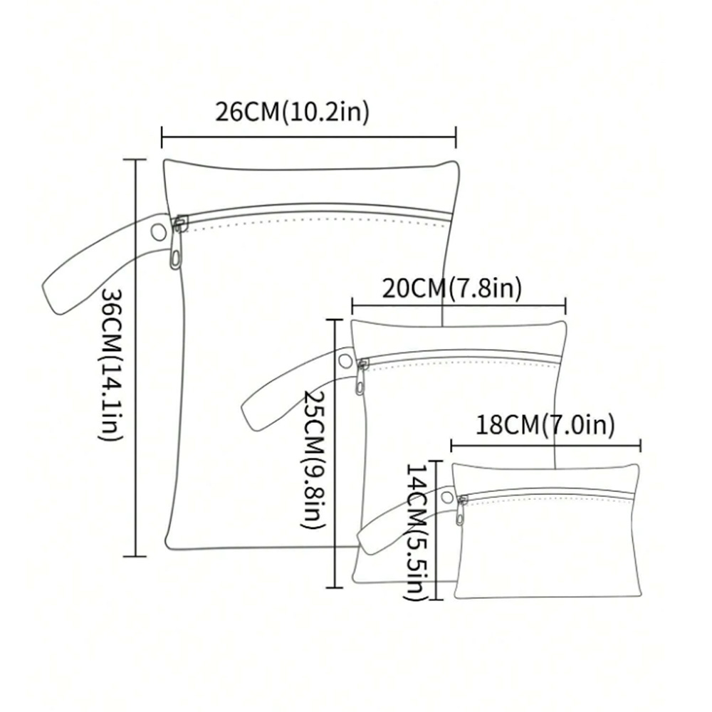 Elinfant 3 Stück tragbare Nass – Baby Nursery Bags Bewertung und Preis
