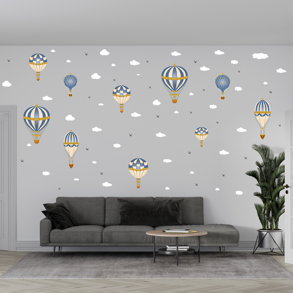 Cartoon Heißluftballon Wolken  – Baby Nursery Hot Air Balloon Bewertung und Preis