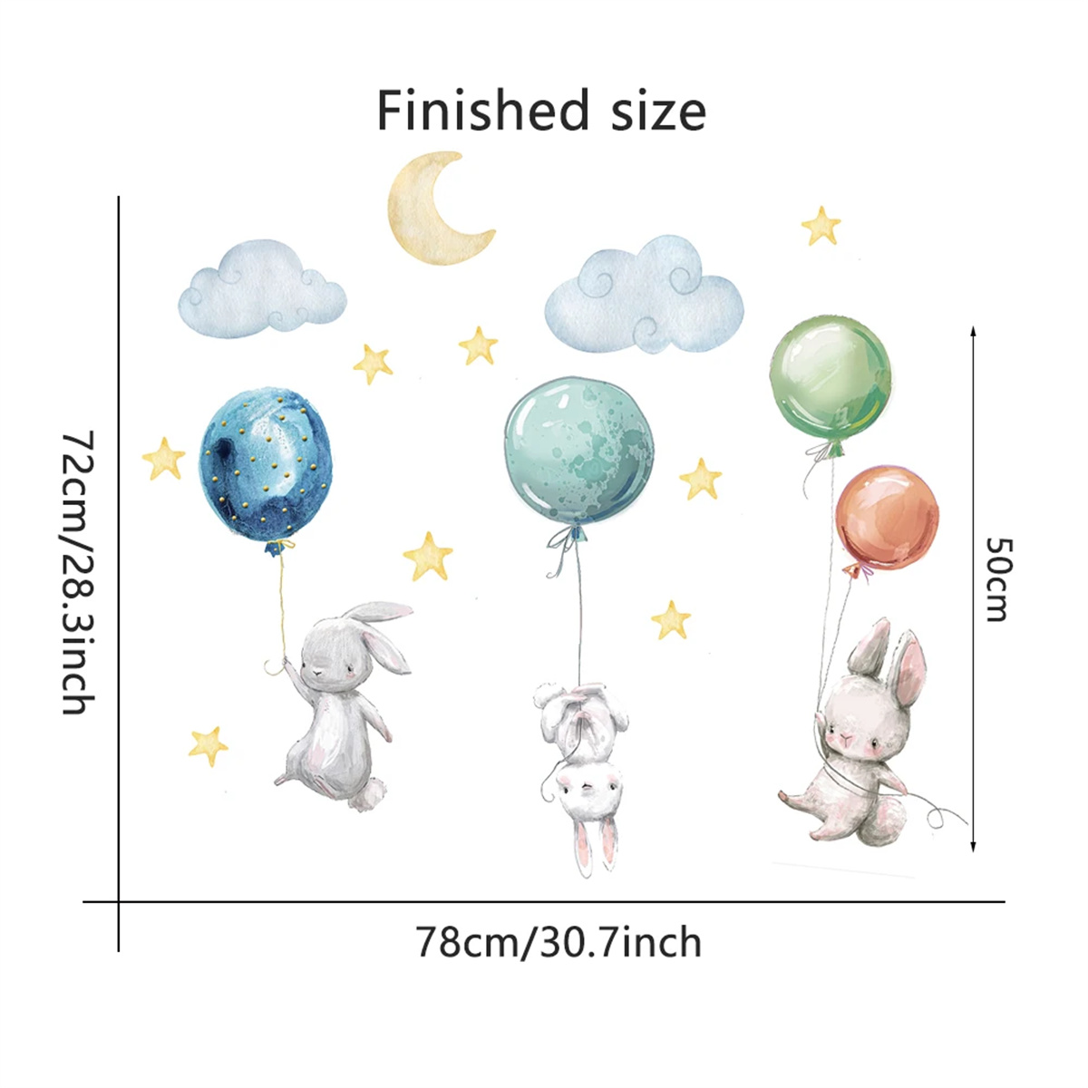 Cartoon Heißluftballon-Tiere B – Baby Nursery Hot Air Balloon Bewertung und Preis