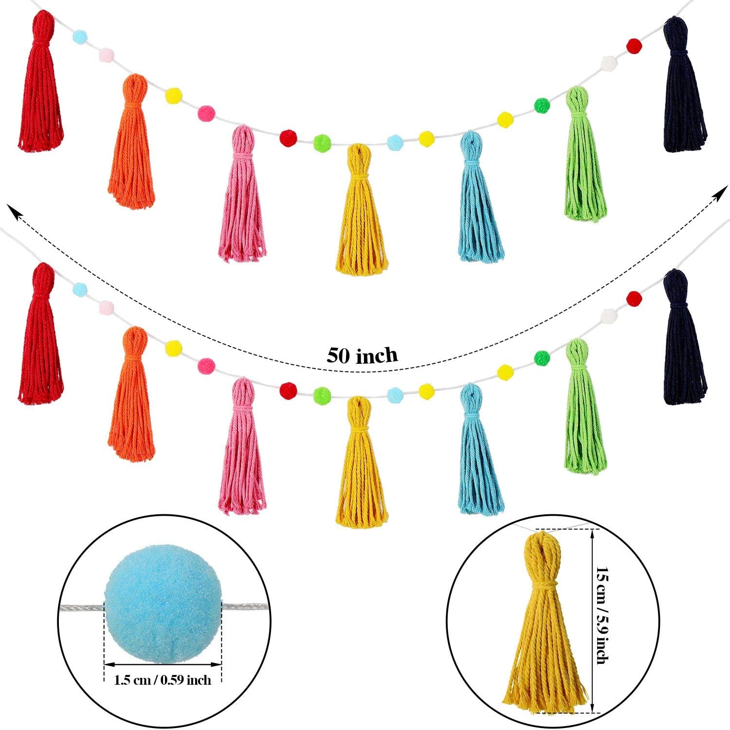 3-teilige bunte Regenbogen-Boh – Baby Nursery Fabric Bewertung und Preis