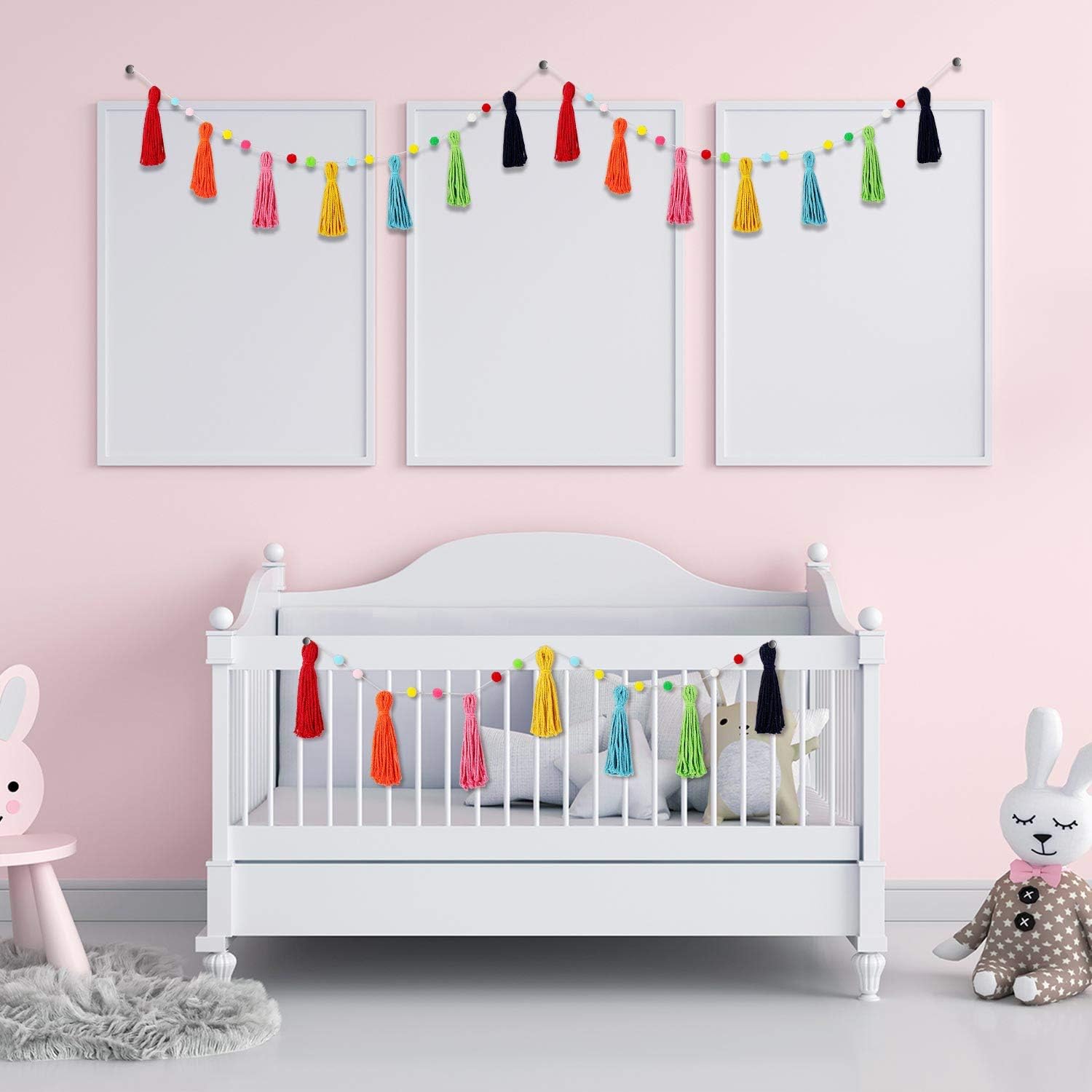 3-teilige bunte Regenbogen-Boh – Baby Nursery Fabric Bewertung und Preis