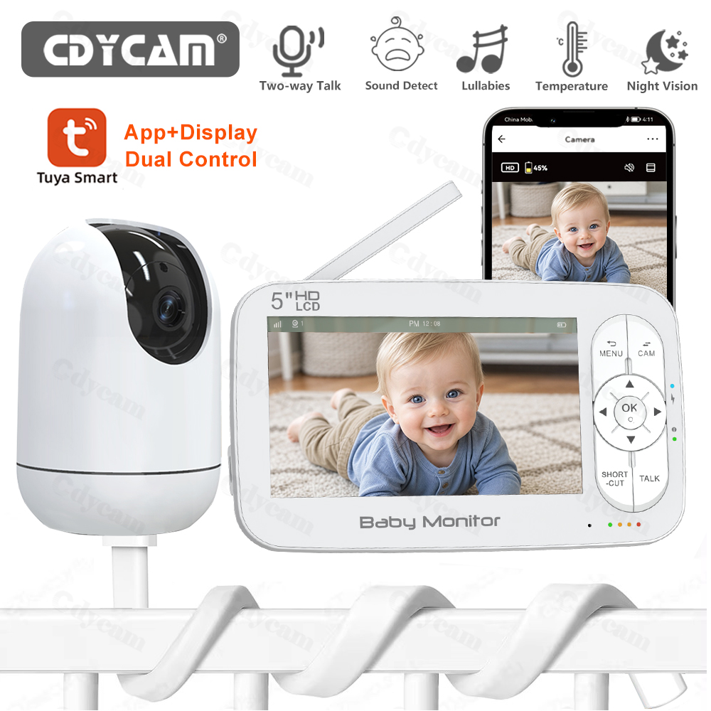 5-Zoll WLAN-Babyphone mit Tuya – Baby Monitor Split Screen Bewertung und Preis