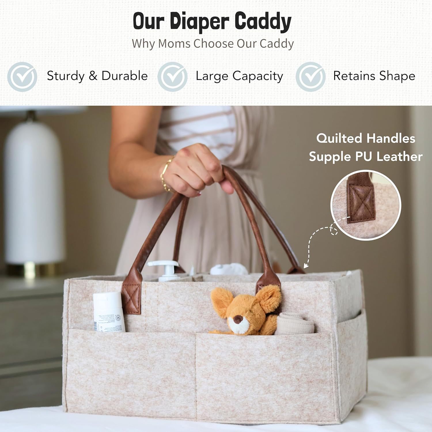 Baby Filz-Aufbewahrungskorb fü – Baby Nursery Bags Bewertung und Preis
