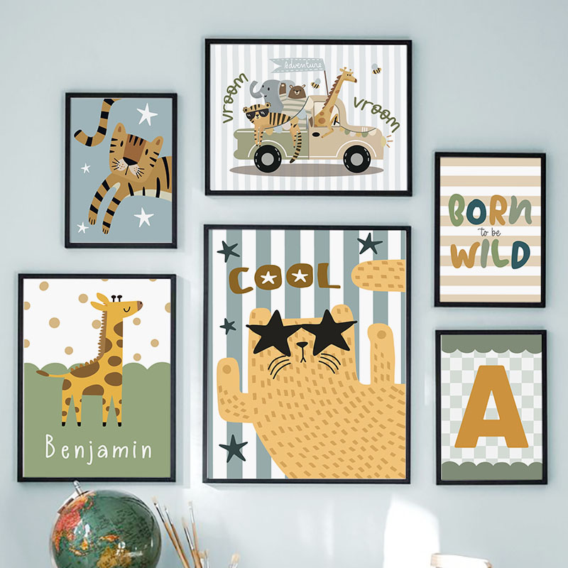 Kawaii Tiger Löwe Giraffe Auto – Baby Nursery Giraffe Bewertung und Preis