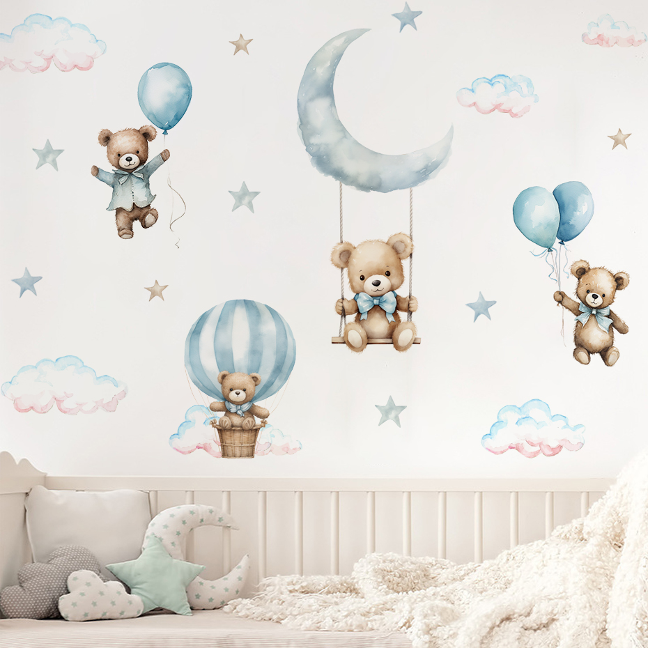 Aquarell Bär Heißluftballon Wo – Baby Nursery Hot Air Balloon Bewertung und Preis