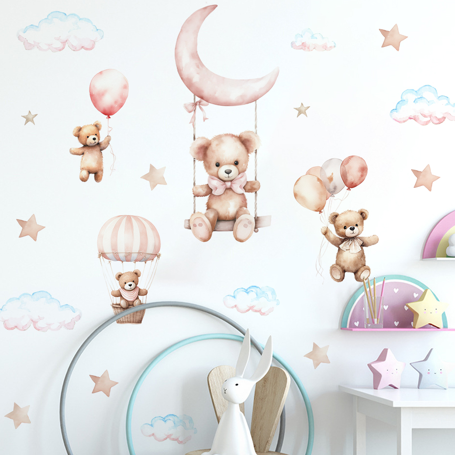 Aquarell Bär Heißluftballon Wo – Baby Nursery Hot Air Balloon Bewertung und Preis
