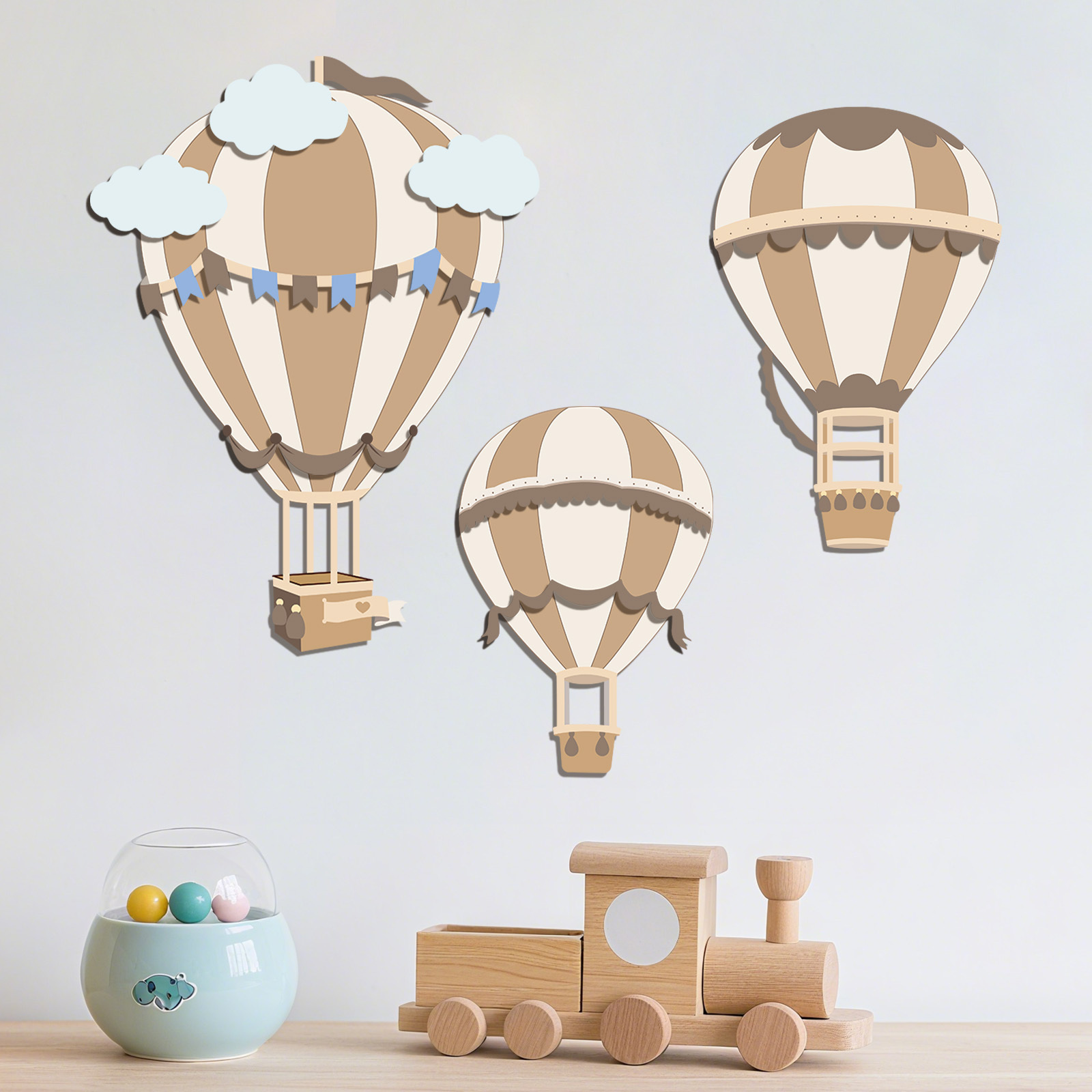 Neutrale Heißluftballon Holz-W – Baby Nursery Hot Air Balloon Bewertung und Preis