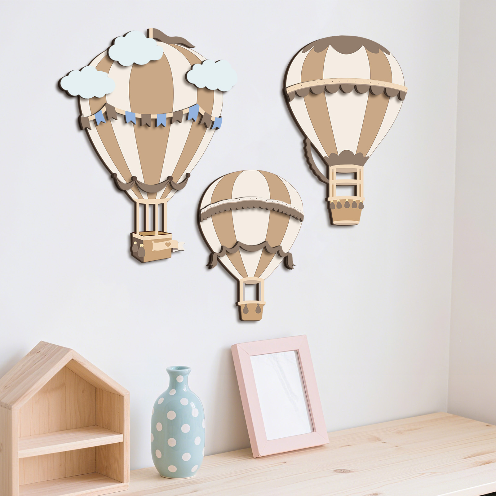 Neutrale Heißluftballon Holz-W – Baby Nursery Hot Air Balloon Bewertung und Preis