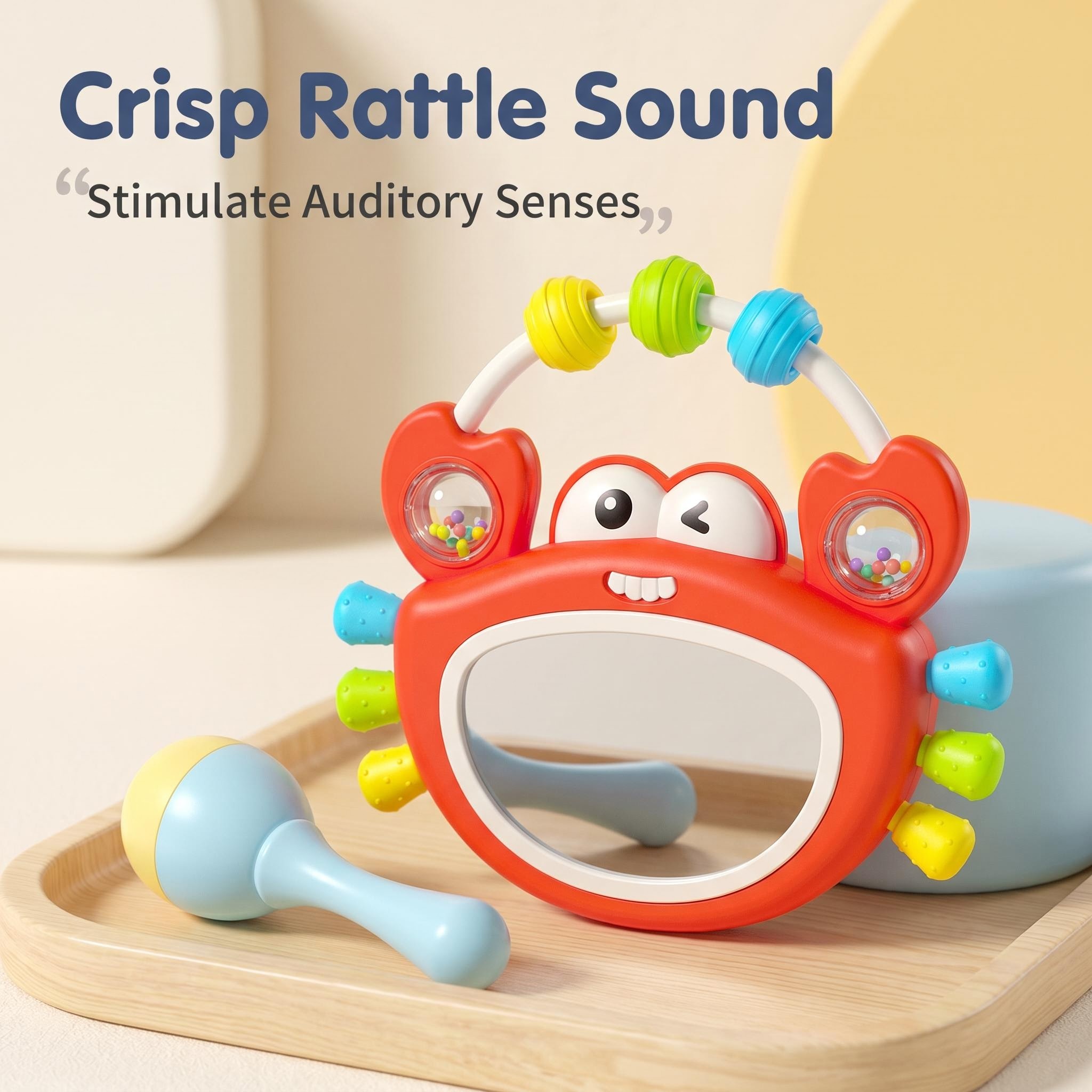 Baby-Musikspiegel-Rassel-Spiel – Baby Nursery Song Bewertung und Preis