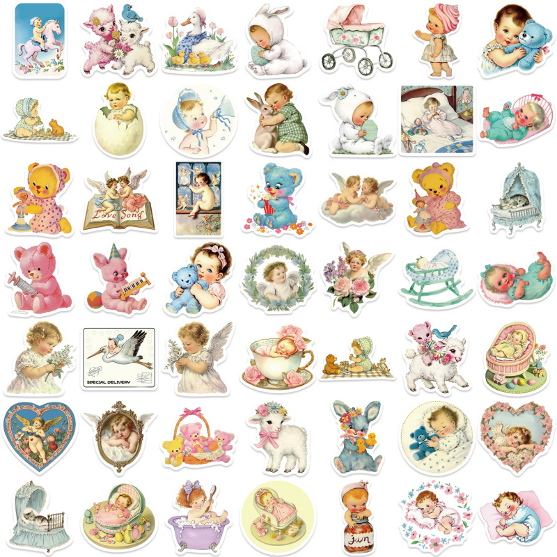 50 Stück Vintage Baby-Aufklebe – Baby Nursery Vintage Decor Bewertung und Preis