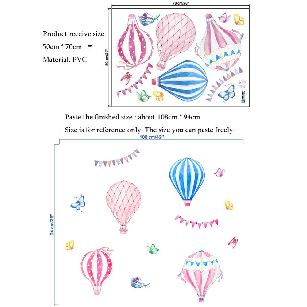 Cartoon Heißluftballon Wandauf – Baby Nursery Hot Air Balloon Bewertung und Preis