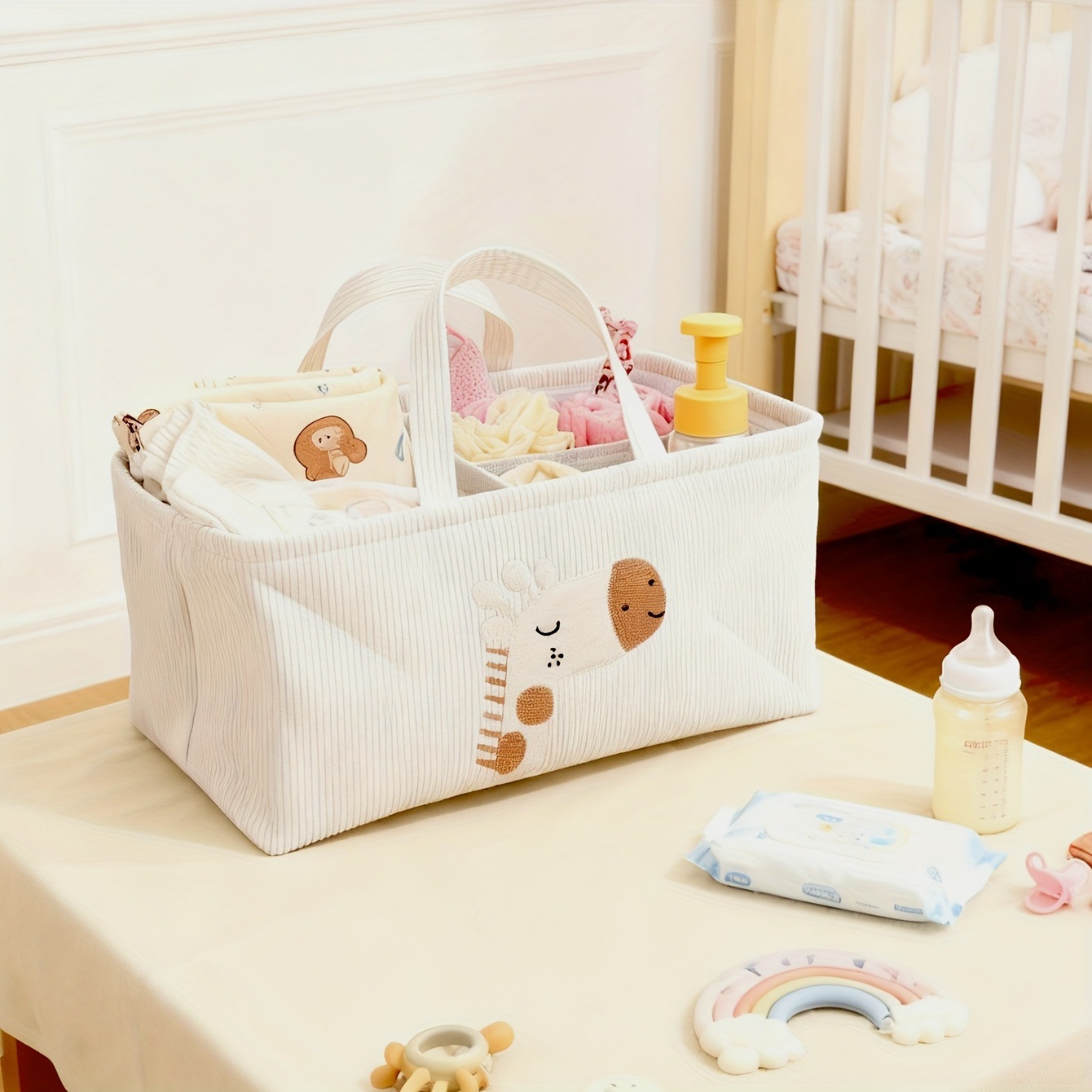 Niedlicher Löwen-Windelkorb, f – Baby Nursery Handles Bewertung und Preis
