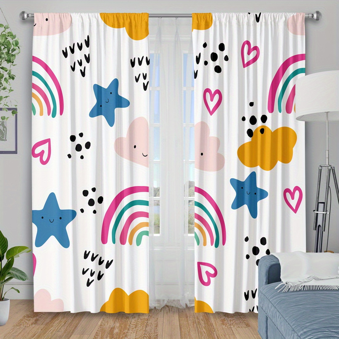 Niedlicher Regenbogen-Sterne-H – Baby Nursery Youtube Bewertung und Preis