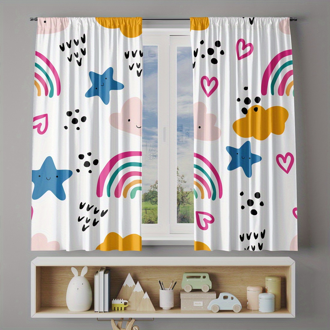 Niedlicher Regenbogen-Sterne-H – Baby Nursery Youtube Bewertung und Preis