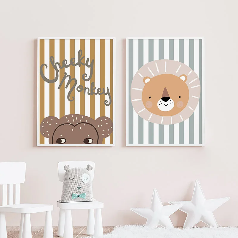 Cartoon Giraffe Leopard Löwe A – Baby Nursery Giraffe Bewertung und Preis