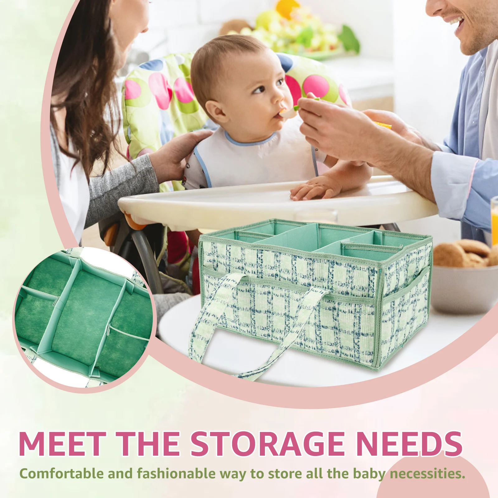 Baby-Windel-Caddy-Tasche, trag – Baby Nursery Handles Bewertung und Preis