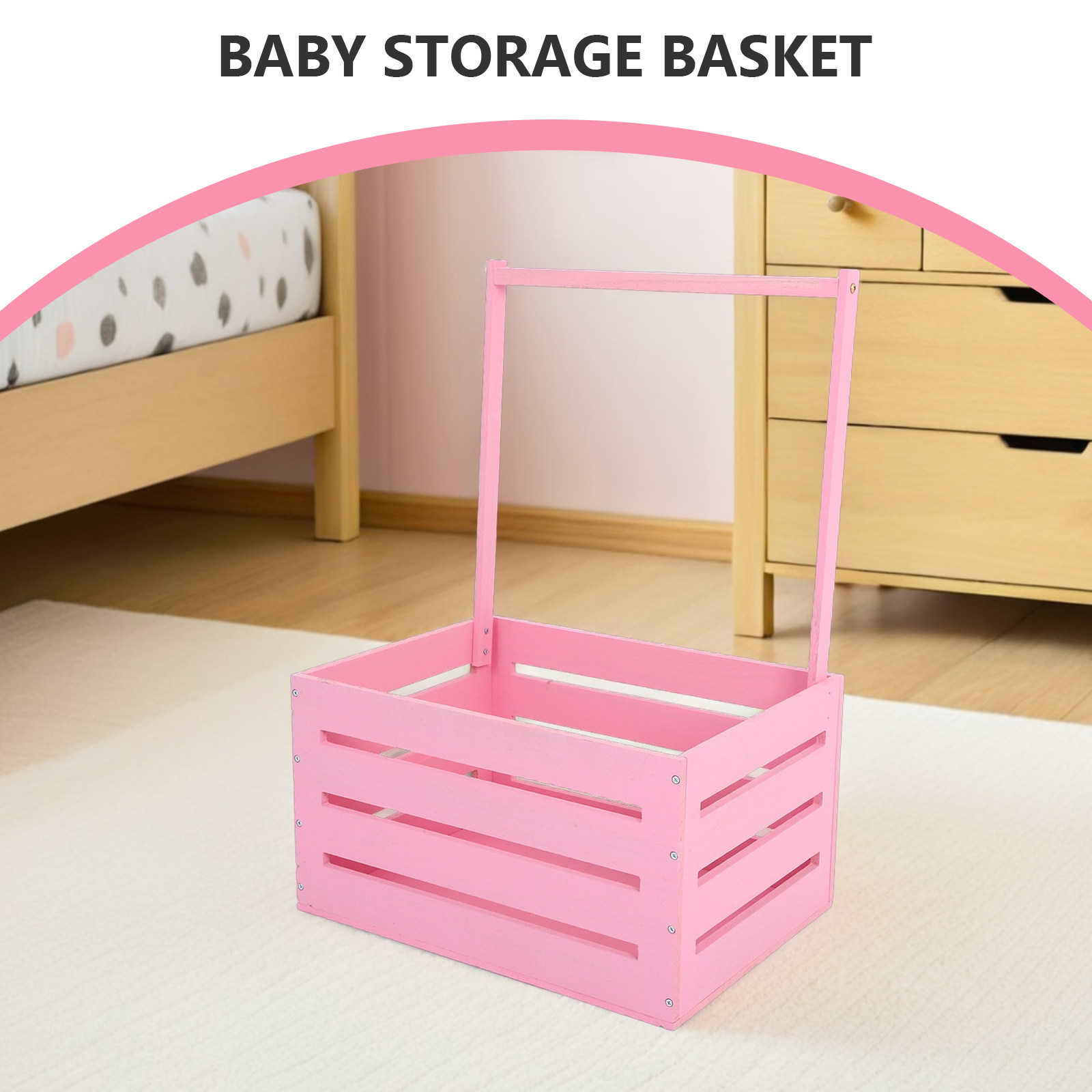 1 Stück Holzkorb zur Aufbewahr – Baby Nursery Handles Bewertung und Preis