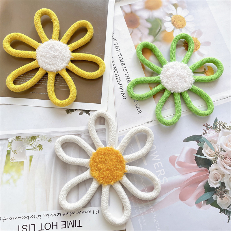 Baumwoll seil gewebte Gänseblü – Baby Nursery Fabric Bewertung und Preis
