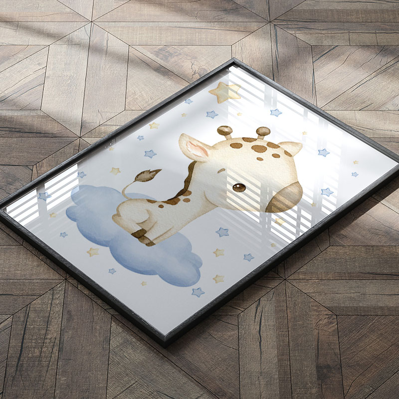 Niedliche Giraffen-Mond-Wolken – Baby Nursery Giraffe Bewertung und Preis