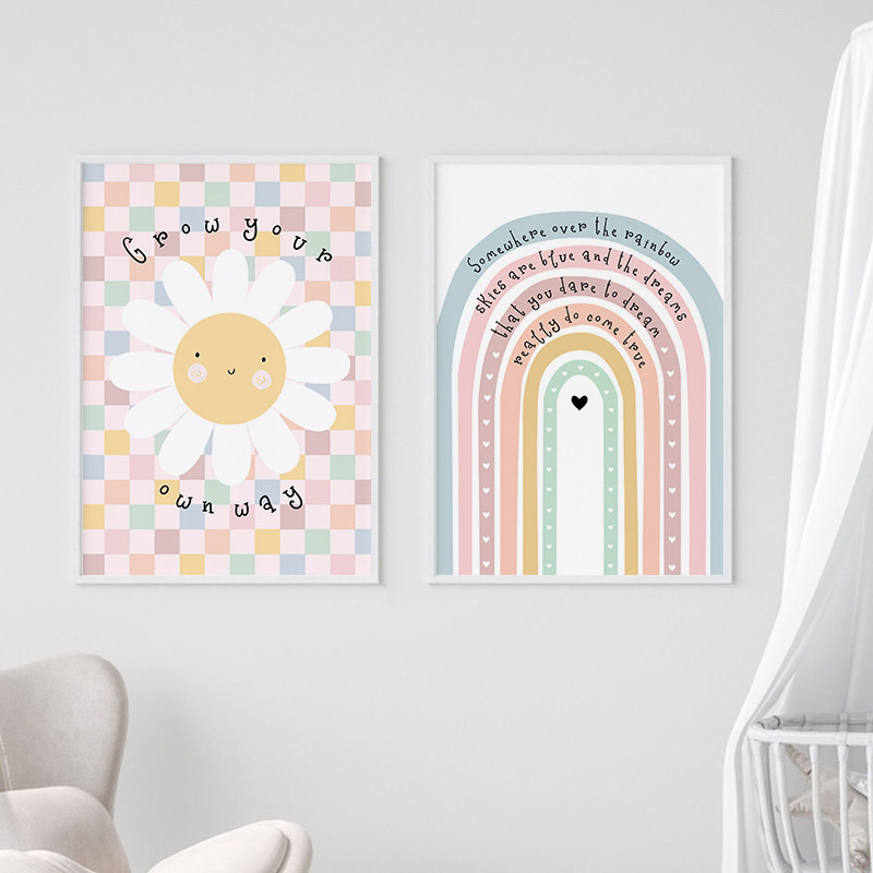 Sonne Blume Regenbogen Wolke H – Baby Nursery Kids Bewertung und Preis