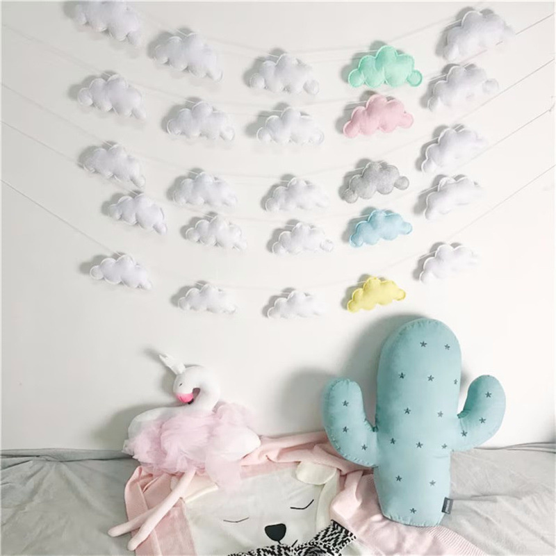 Nordic Filz Wolke Girlanden St – Baby Nursery Fabric Bewertung und Preis