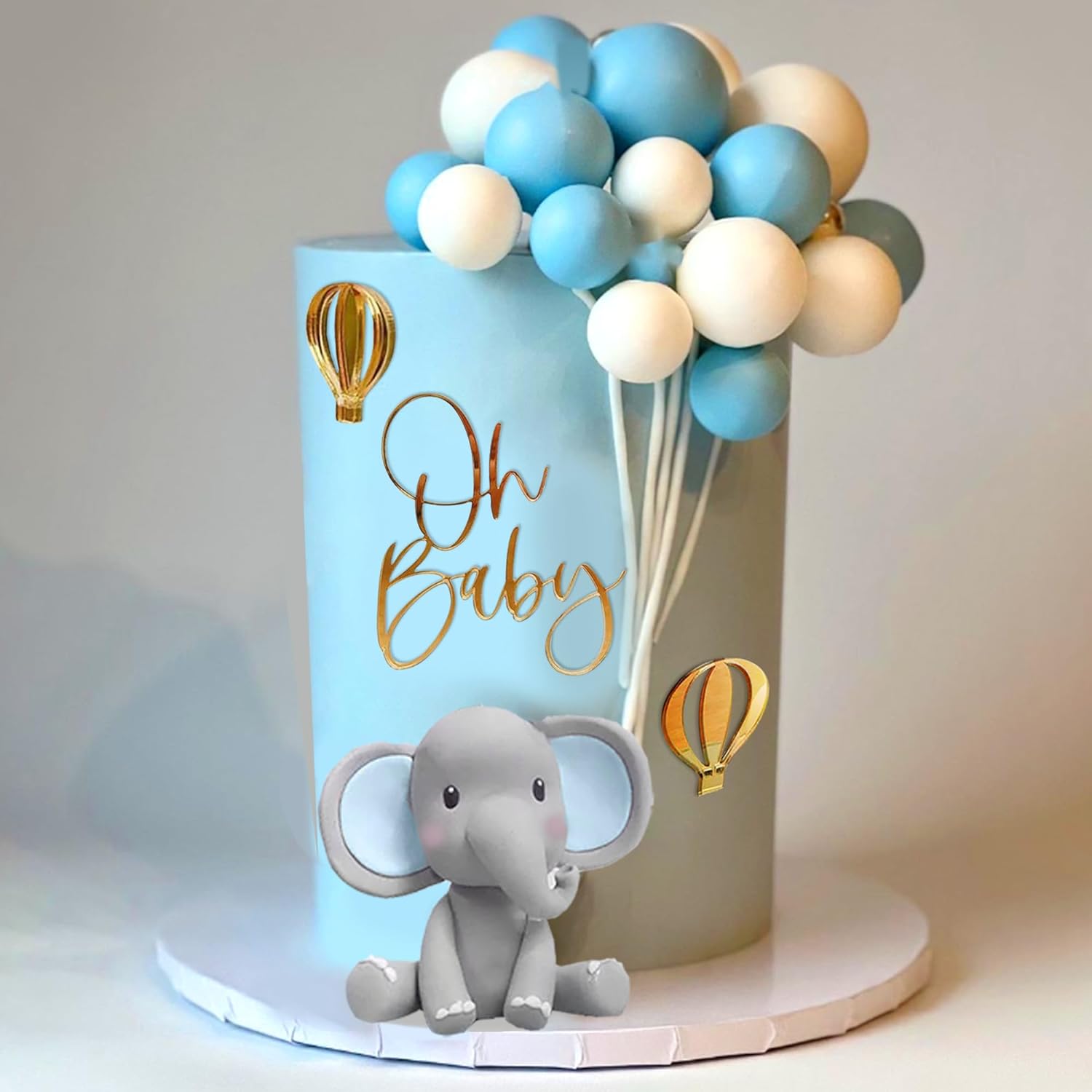 Elefanten-Kuchendekoration mit – Baby Nursery Hot Air Balloon Bewertung und Preis